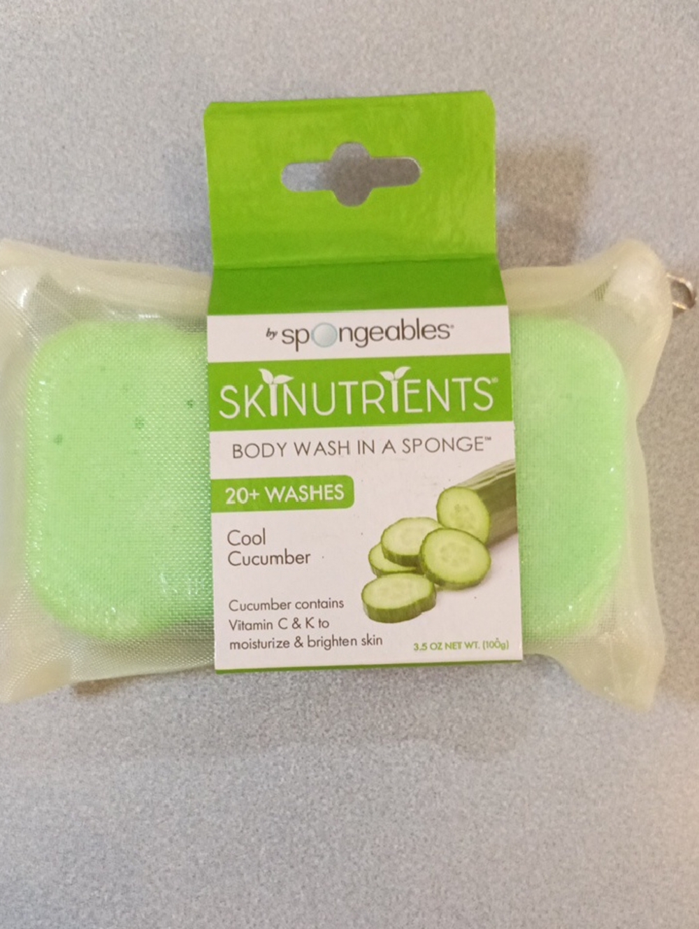 Spongeables Skinutrients Body Wash In A Sponge